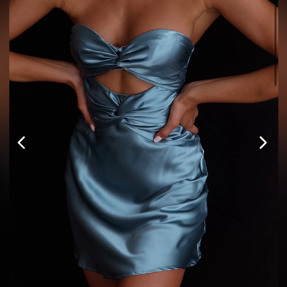 Selfie Leslie Satin Mini Dress